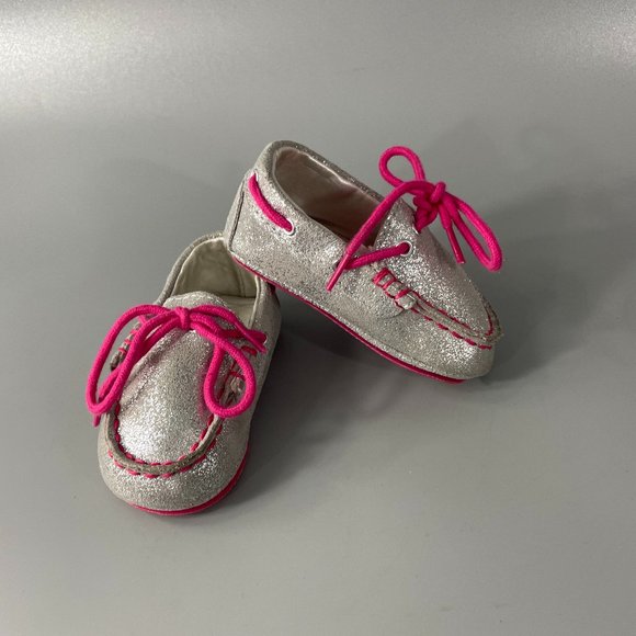 Cole Haan Other - Cole Haan Toddler Silver Grant Driver Moccasins Size 2M